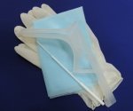 Набор гинекологический №1, однократного применения, стерильный (зеркало полимерное матовое №2, зонд тип А, салфетка 60*40, перчатки М)